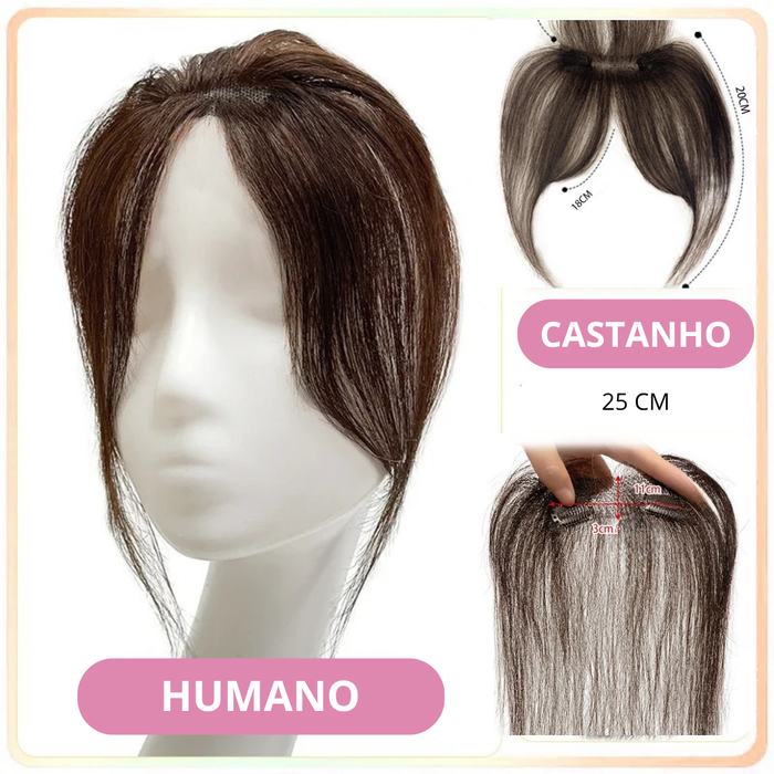 Flequillo Afrodita: prótesis capilar con corte bang para ocultar entradas