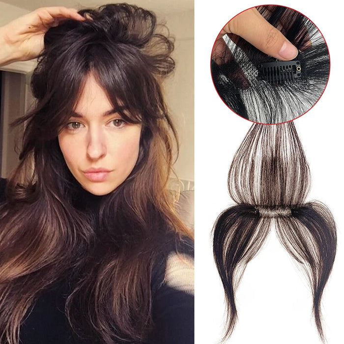 Flequillo Afrodita: prótesis capilar con corte bang para ocultar entradas